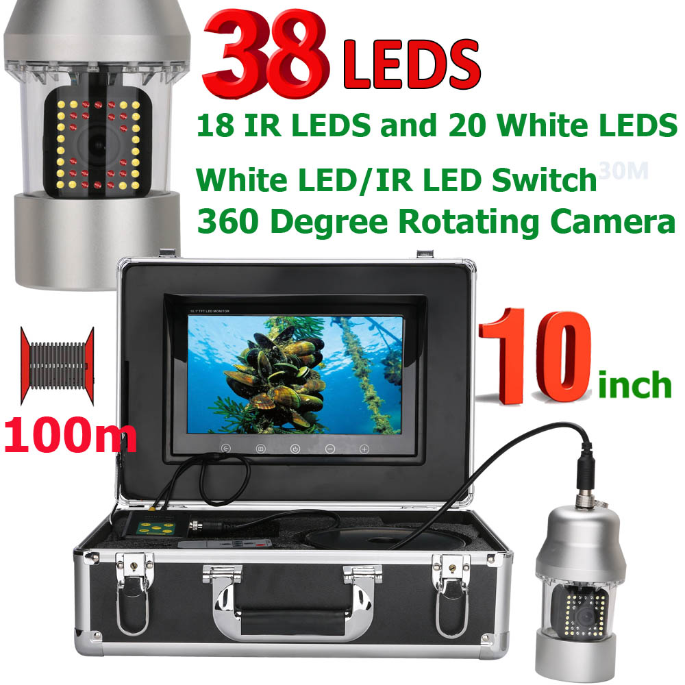 10-дюймовая 100-метровая видео – обзор и цена Fishing Camera